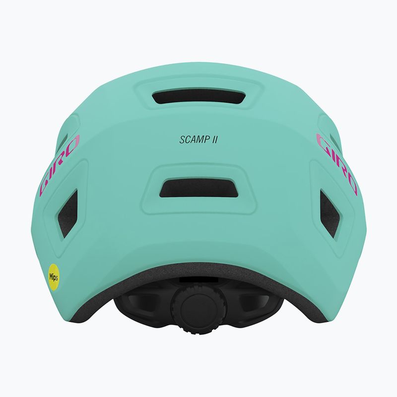 Casco da bici per bambini Giro Scamp II opaco con urlo verde acqua/rosa brillante 3