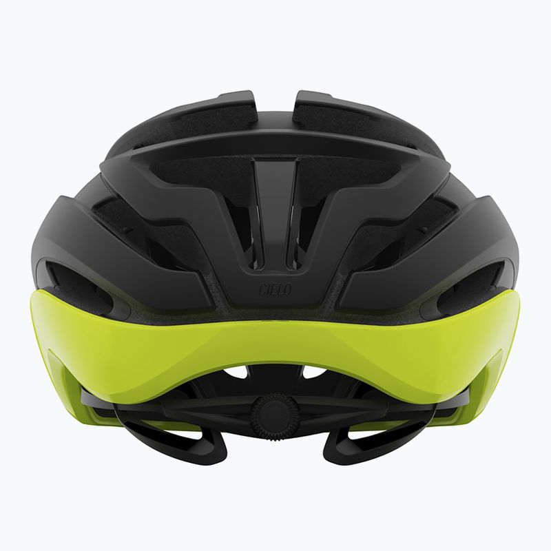 Giro Cielo MIPS casco da bicicletta nero opaco/giallo chiaro 3