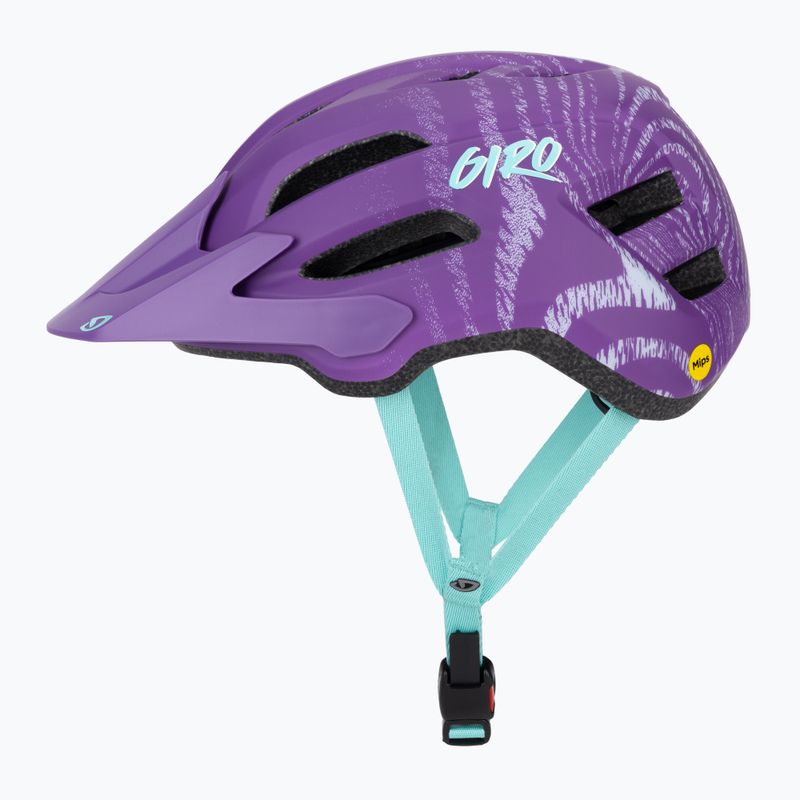 Giro Fixture II Integrated MIPS viola opaco increspato casco da bici per bambini 3