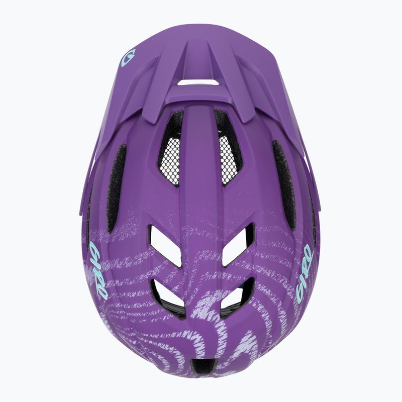 Giro Fixture II Integrated MIPS viola opaco increspato casco da bici per bambini 6