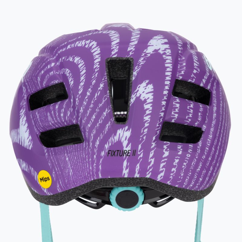 Giro Fixture II Integrated MIPS viola opaco increspato casco da bici per bambini 11