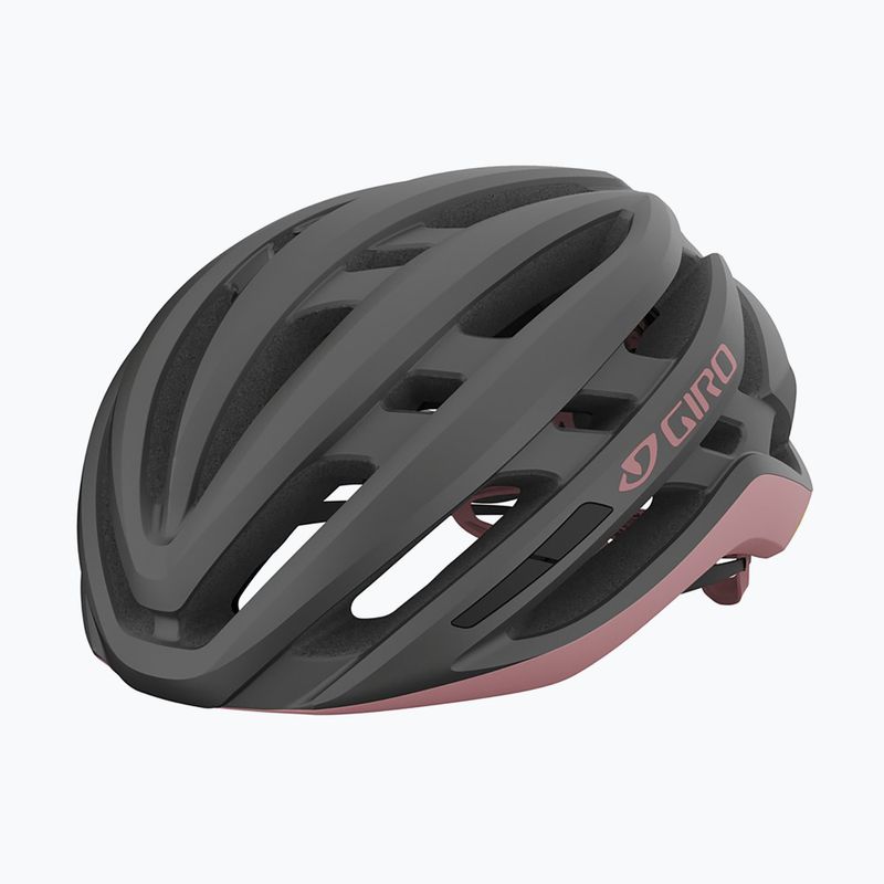 Casco da bici Giro Agilis Integrated MIPS opaco metallizzato carbone/rosa polveroso