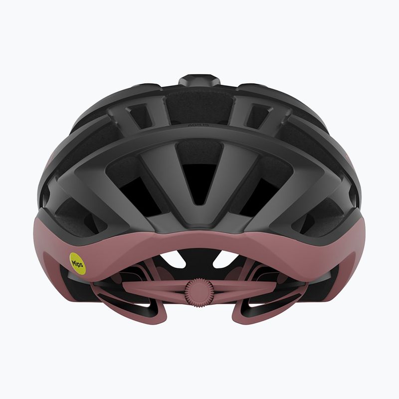 Casco da bici Giro Agilis Integrated MIPS opaco metallizzato carbone/rosa polveroso 3