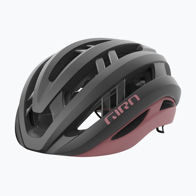 Casco da bici Giro Aries Spherical MIPS opaco metallizzato carbone/rosa polveroso