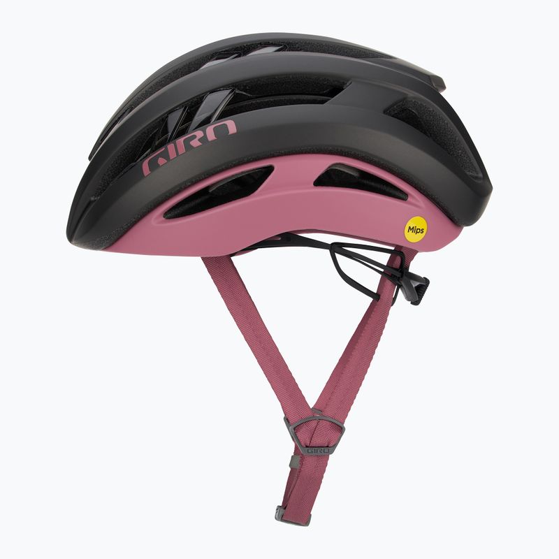 Casco da bici Giro Aries Spherical MIPS opaco metallizzato carbone/rosa polveroso 4