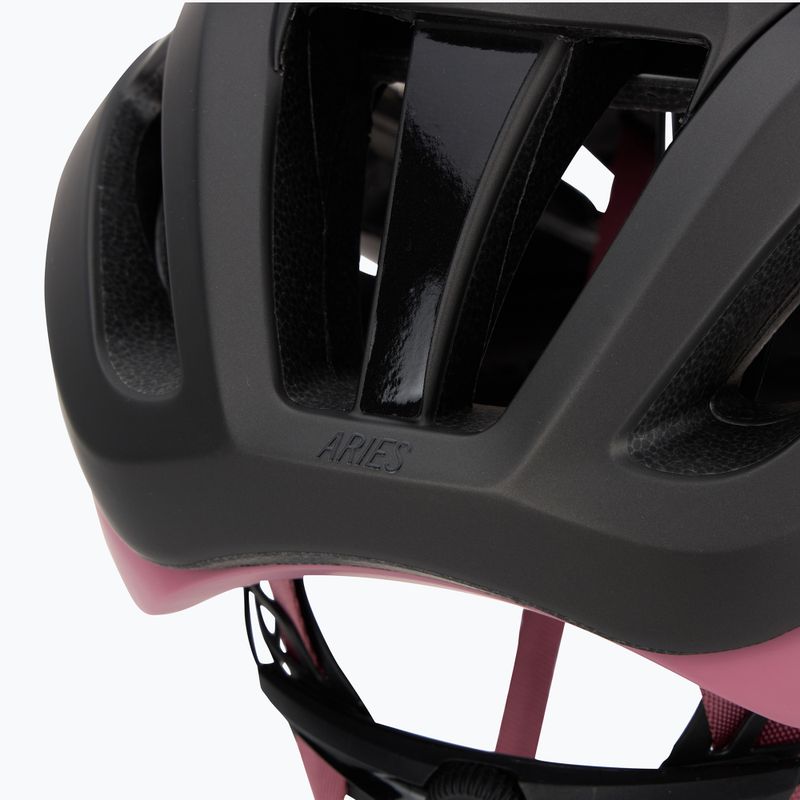 Casco da bici Giro Aries Spherical MIPS opaco metallizzato carbone/rosa polveroso 7