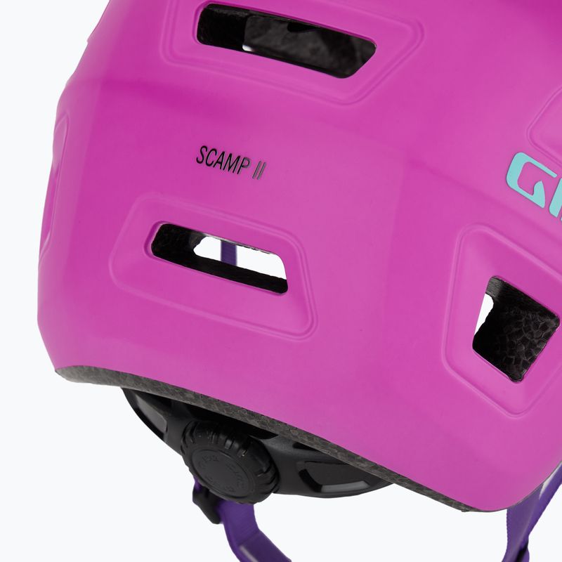 Casco da bici per bambini Giro Scamp II Jr viola opaco 7