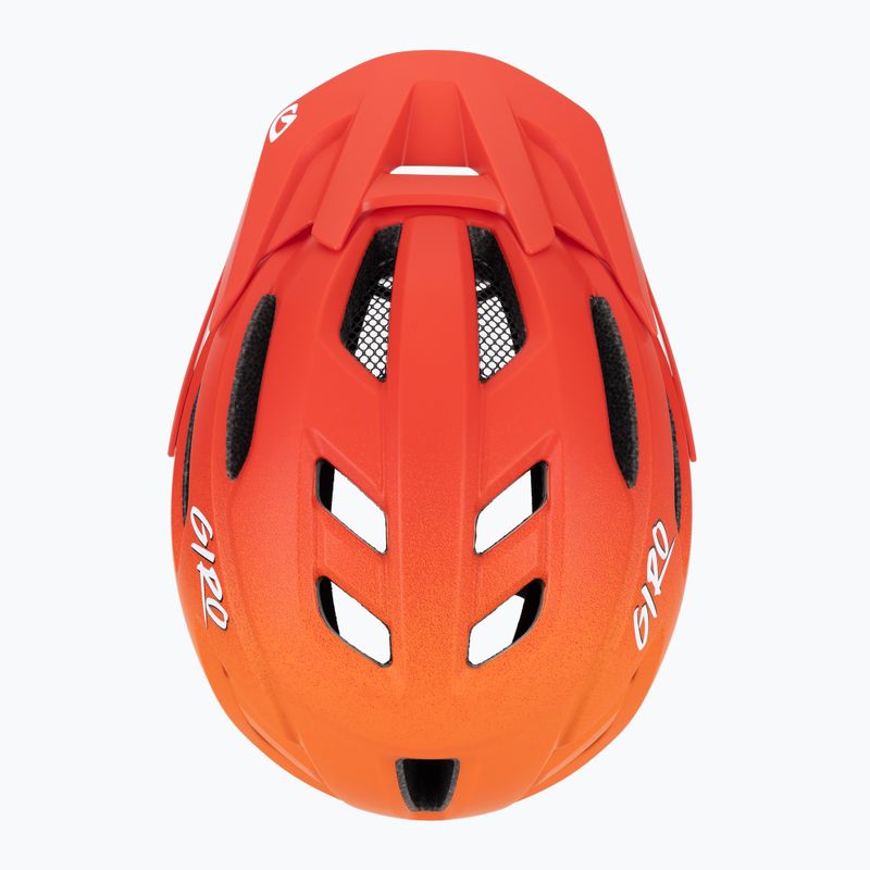 Casco da bici per bambini Giro Fixture II rosso opaco sfumato 6