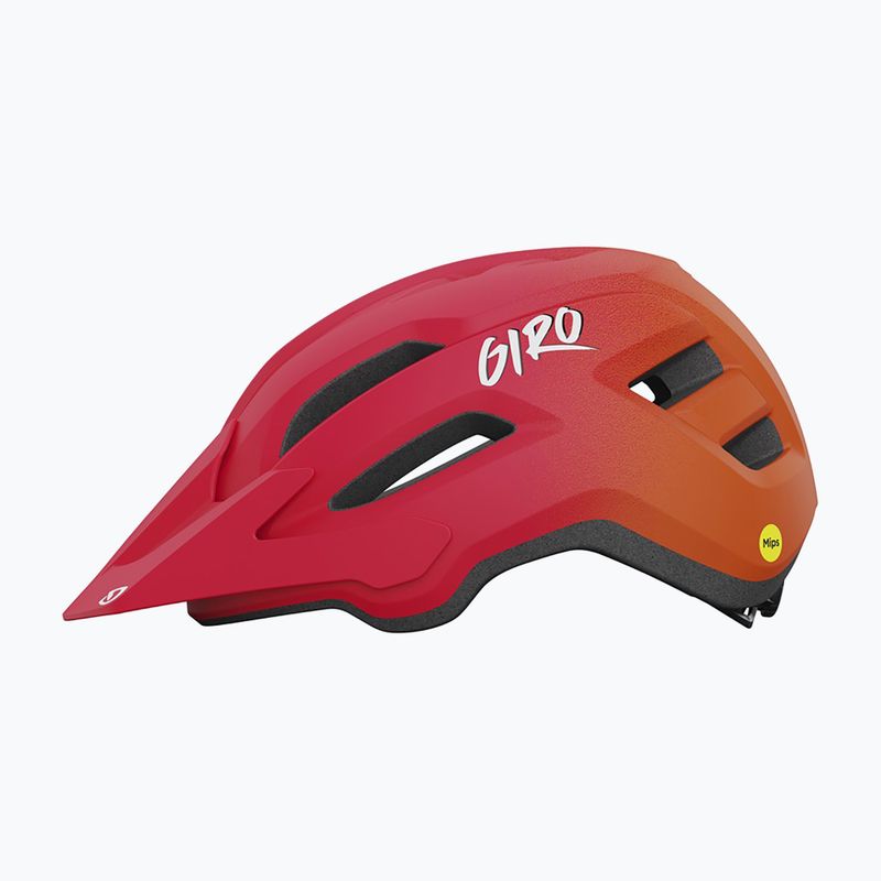 Casco da bici per bambini Giro Fixture II rosso opaco sfumato 2