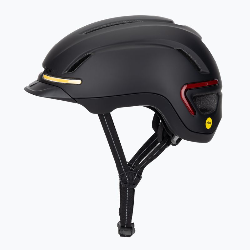 Casco da bici Giro Ethos Integrated MIPS LED nero opaco 3