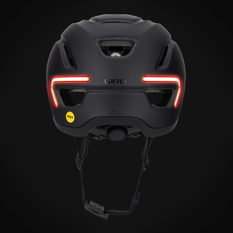 Casco da bici Giro Ethos Integrated MIPS LED nero opaco 8