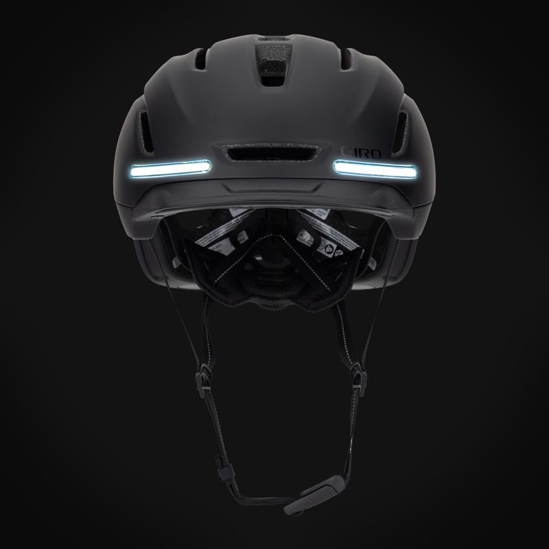 Casco da bici Giro Ethos Integrated MIPS LED nero opaco 9
