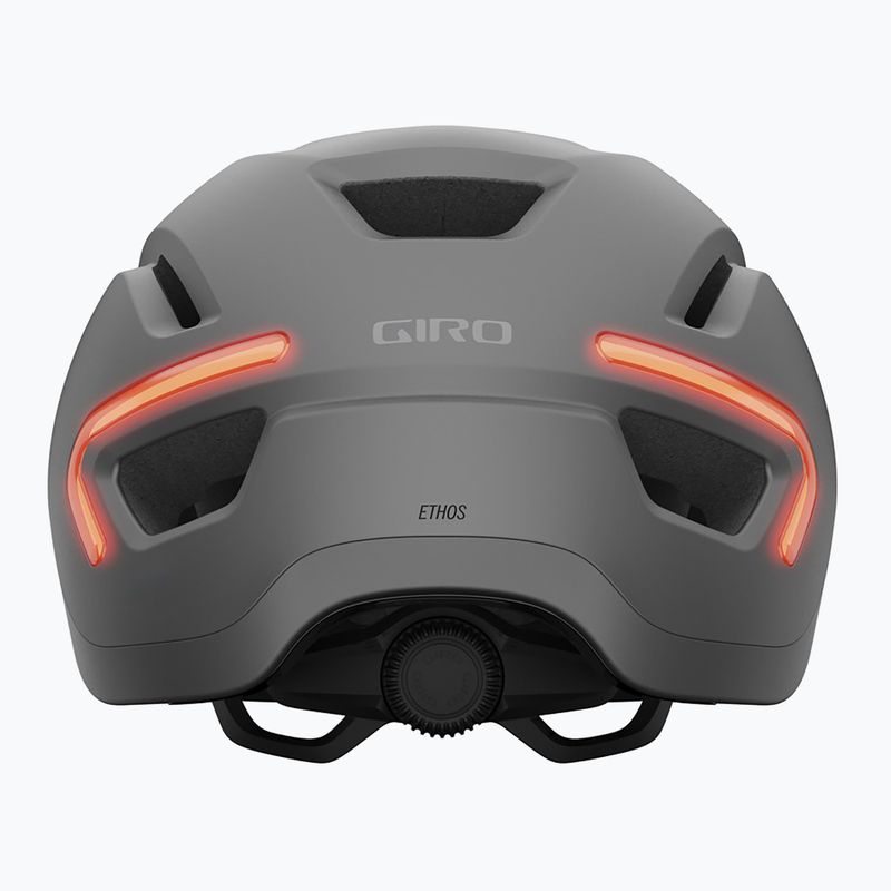 Giro Ethos Integrated MIPS LED casco da bici in grafite opaca 4