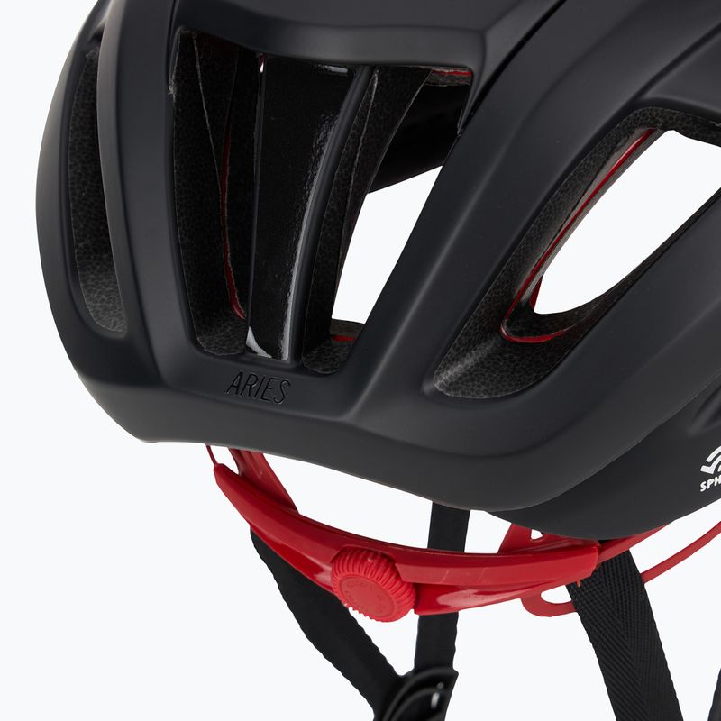 Giro Aries Spherical MIPS casco da bicicletta rosso carbonio opaco 7