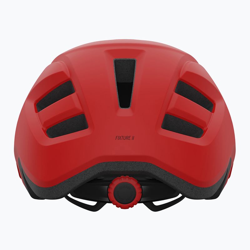 Giro Fixture II Integrated MIPS casco da bici con finiture opache rosso 3