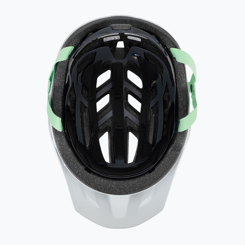 Giro Fixture II Integrated MIPS W casco da bici bianco opaco/verde perla 5