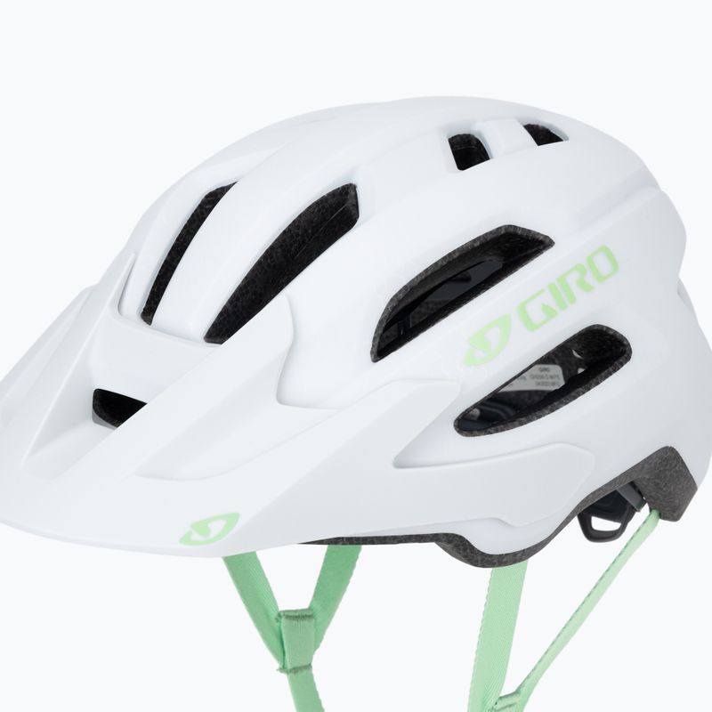 Giro Fixture II Integrated MIPS W casco da bici bianco opaco/verde perla 7