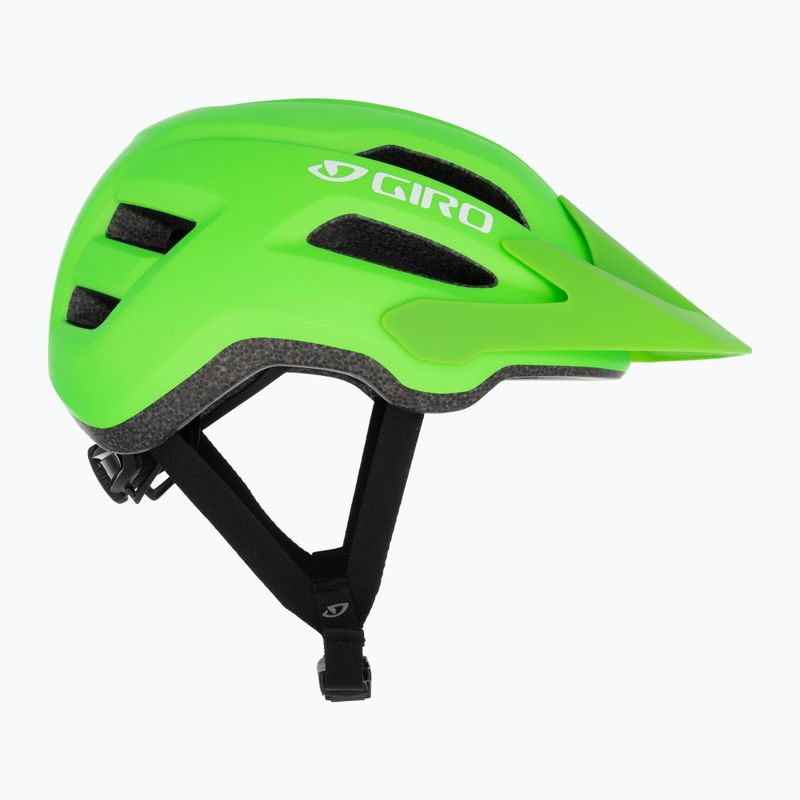 Casco da bici per bambini Giro Fixture II Integrated MIPS verde brillante opaco 4