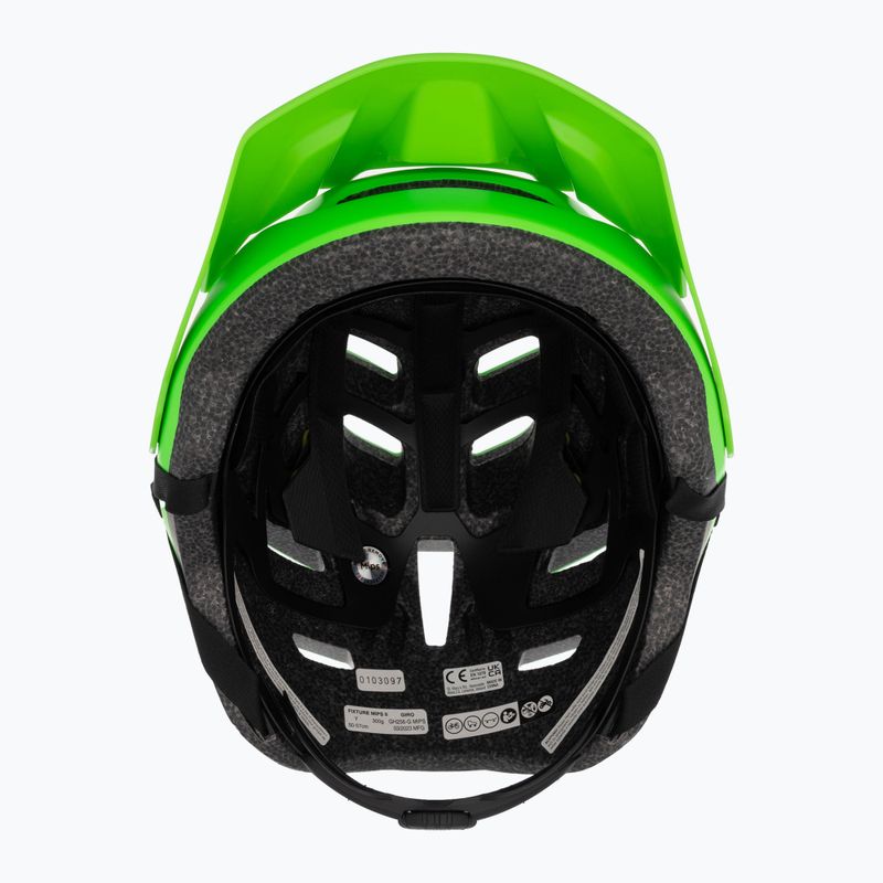 Casco da bici per bambini Giro Fixture II Integrated MIPS verde brillante opaco 6