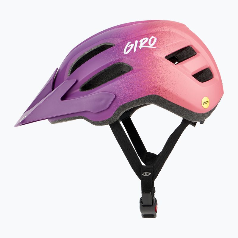 Casco da bici per bambini Giro Fixture II Integrated MIPS viola opaco rosa 5