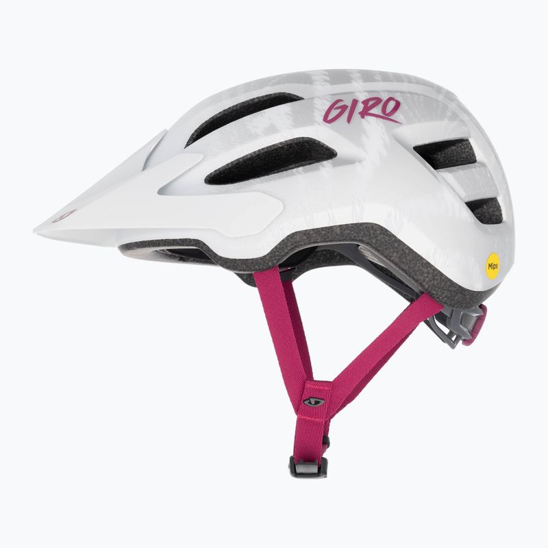 Giro Fixture II Integrated MIPS casco da bici per bambini bianco opaco bianco perlato ripple fade 5