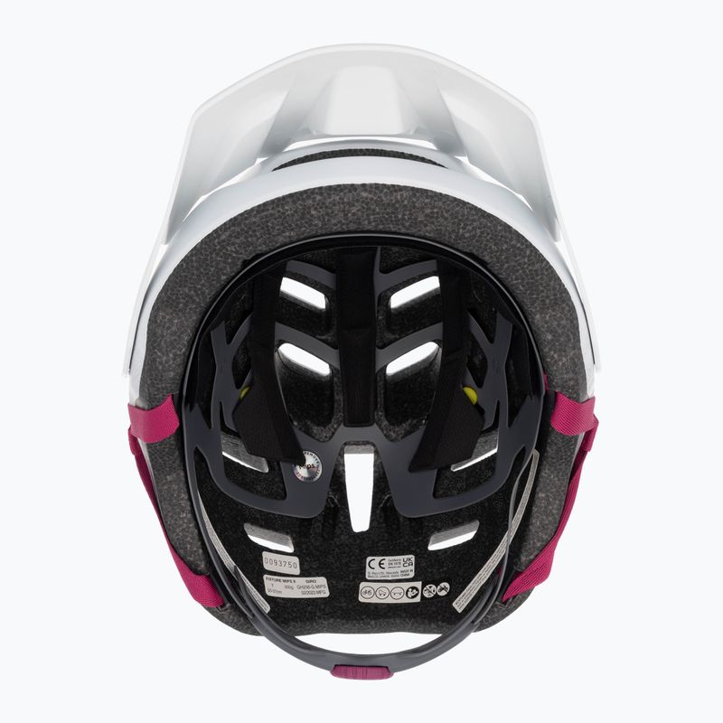 Giro Fixture II Integrated MIPS casco da bici per bambini bianco opaco bianco perlato ripple fade 6