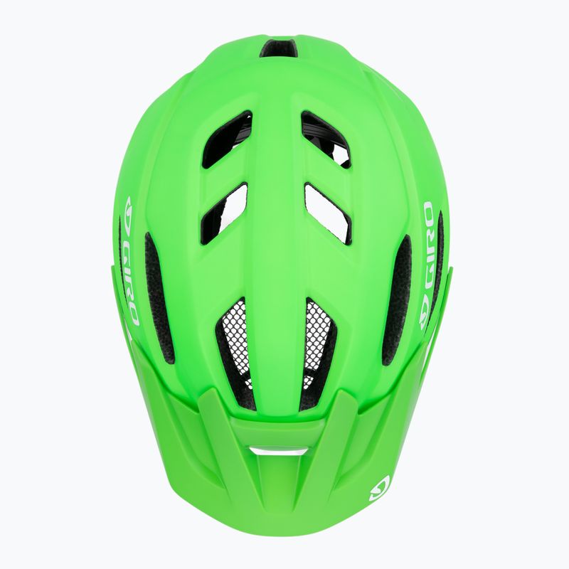 Casco da bici per bambini Giro Fixture II verde brillante opaco 6