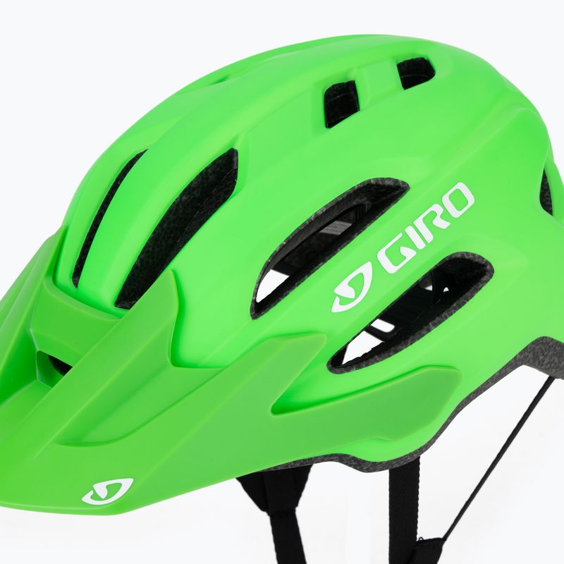 Casco da bici per bambini Giro Fixture II verde brillante opaco 7