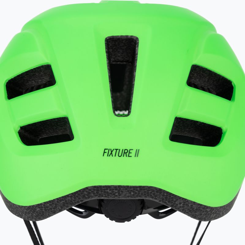 Casco da bici per bambini Giro Fixture II verde brillante opaco 9