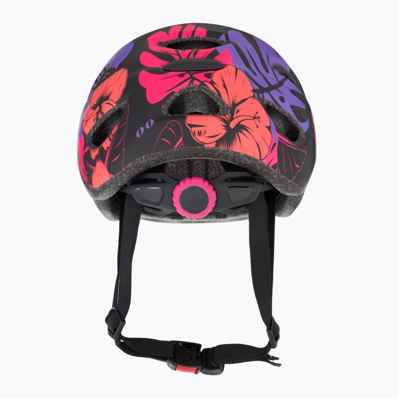 Casco da bici per bambini Giro Scamp nero opaco/floreale 3