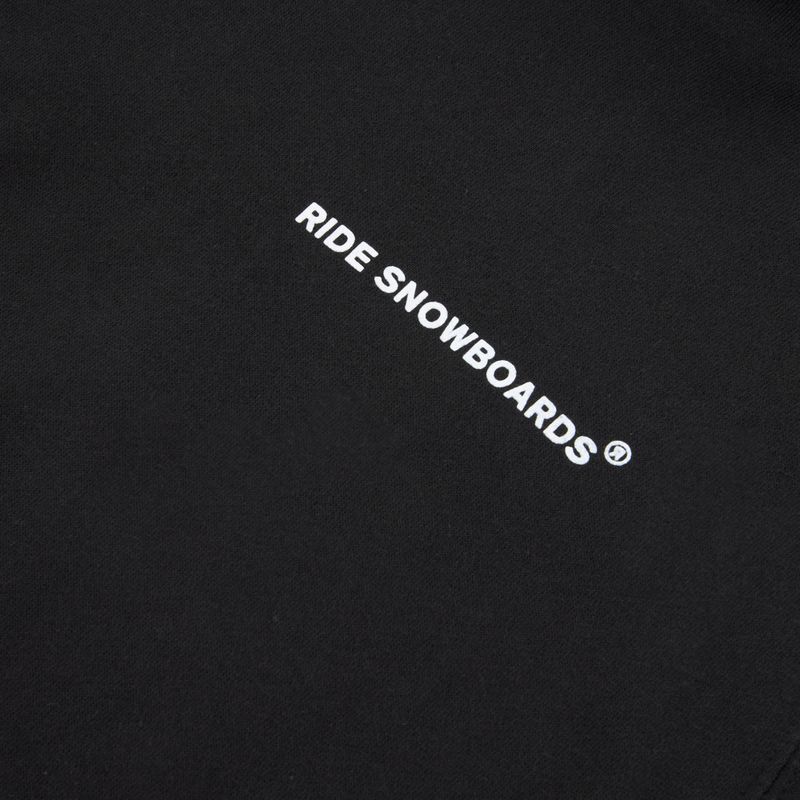 Felpa da uomo RIDE Old English Hoody nero 3