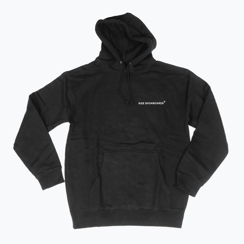 Felpa da uomo RIDE Old English Hoody nero