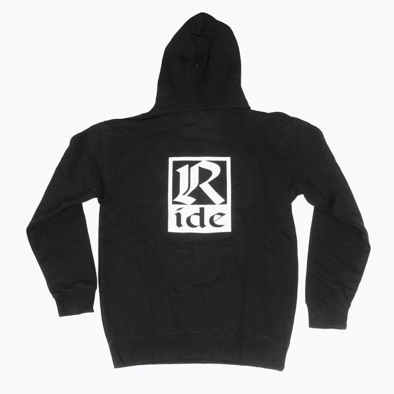 Felpa da uomo RIDE Old English Hoody nero 2