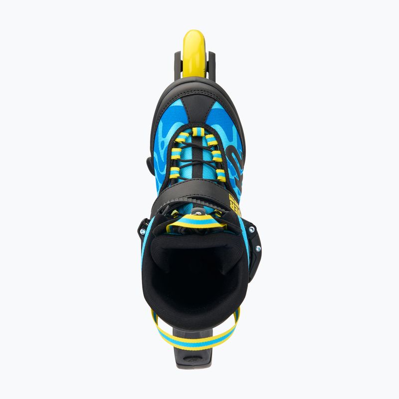 Pattini a rotelle K2 Raider Pro per bambini blu/giallo 4