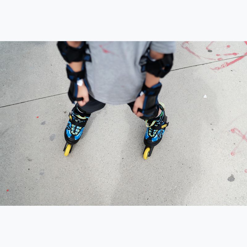 Pattini a rotelle K2 Raider Pro per bambini blu/giallo 6