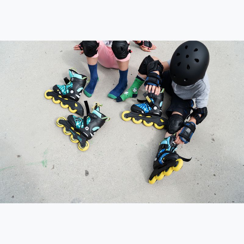 Pattini a rotelle K2 Raider Pro per bambini blu/giallo 7