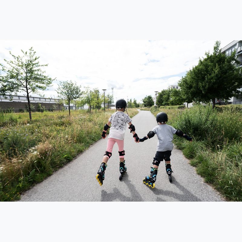 Pattini a rotelle K2 Raider Pro per bambini blu/giallo 9