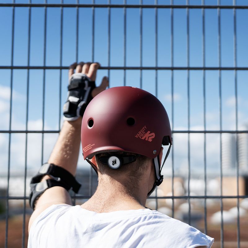 Casco K2 Varsity Pro bordeaux/arancione 8