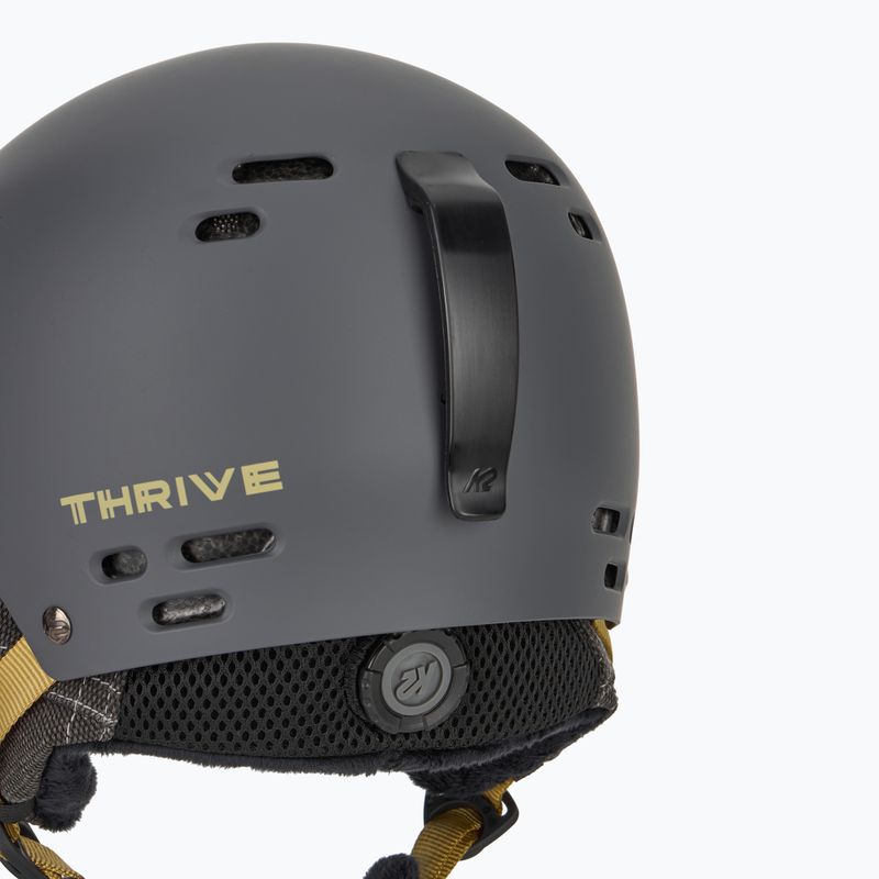 Casco da sci K2 Thrive grigio scuro 7