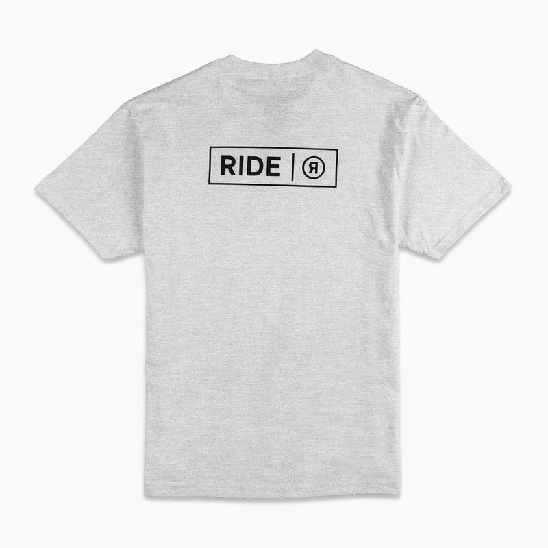 Maglietta con logo RIDE da uomo grigio erica 2