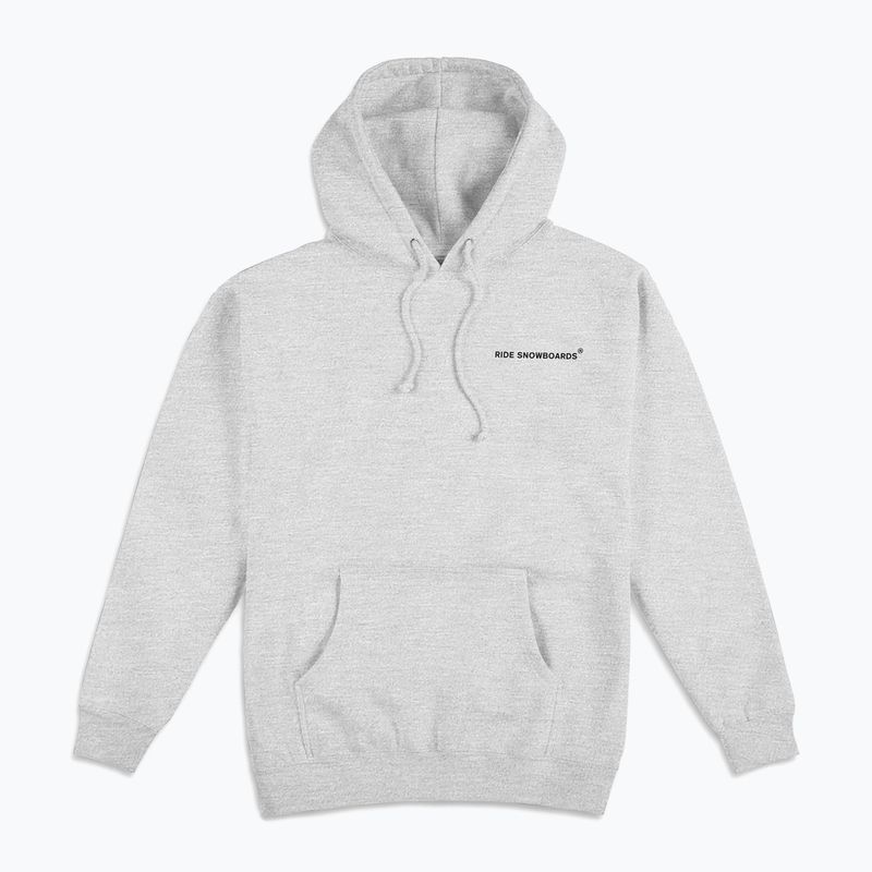 Felpa da uomo RIDE Old English Hoody grigio erica