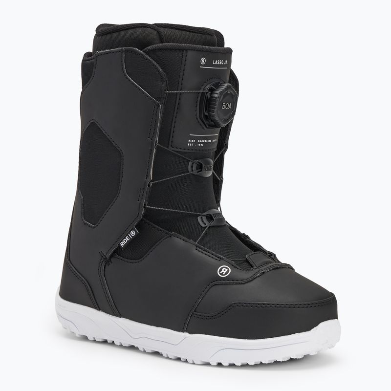 Scarponi da snowboard per bambini RIDE Lasso nero