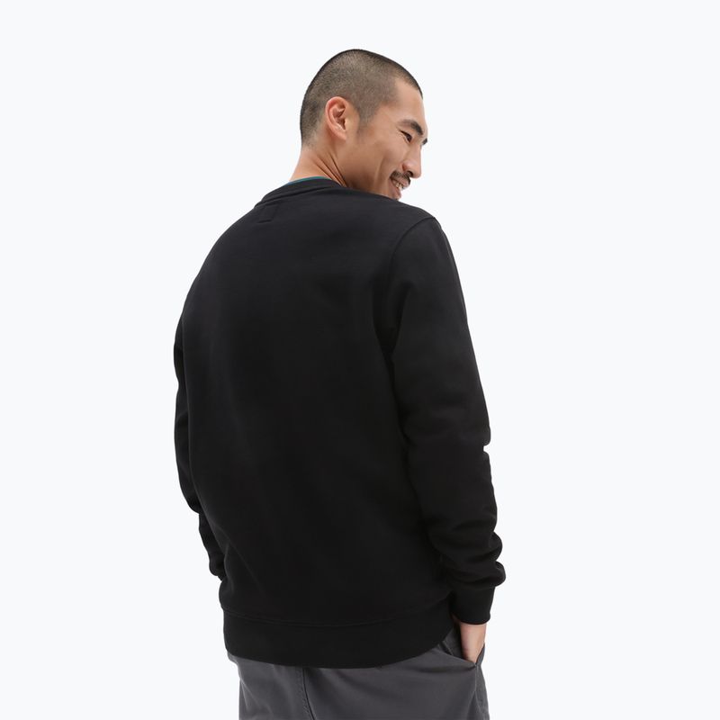 Felpa Vans Core Basic Crew in pile da uomo, nero 3