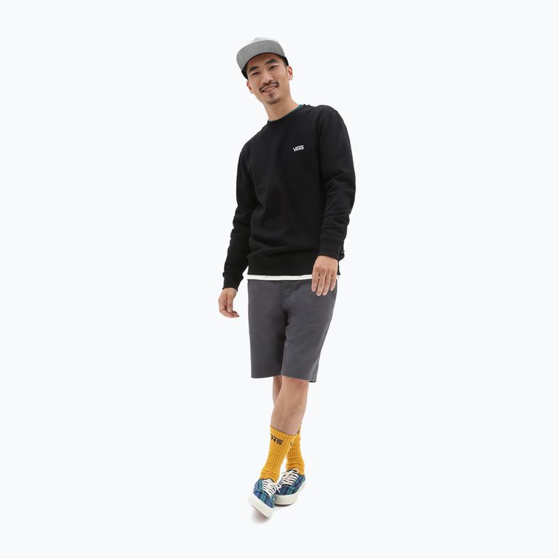 Felpa Vans Core Basic Crew in pile da uomo, nero 2