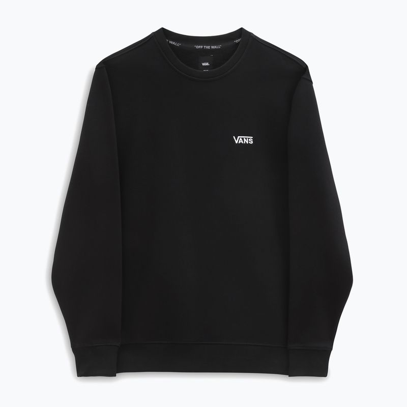 Felpa Vans Core Basic Crew in pile da uomo, nero 5