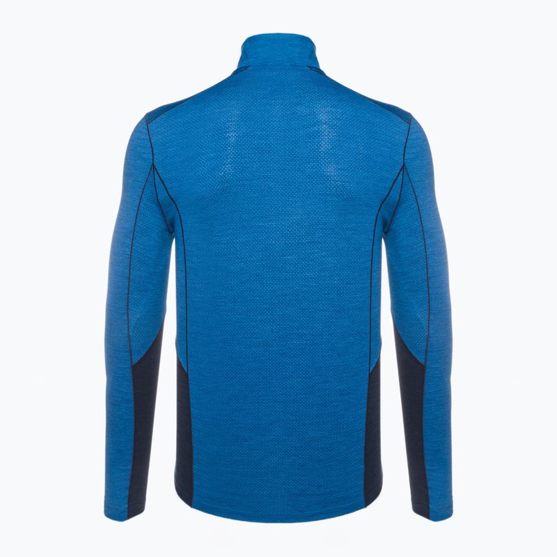 Maglia termica da uomo Smartwool Merino Sport 1/4 Zip laguna blue/deep navy 2