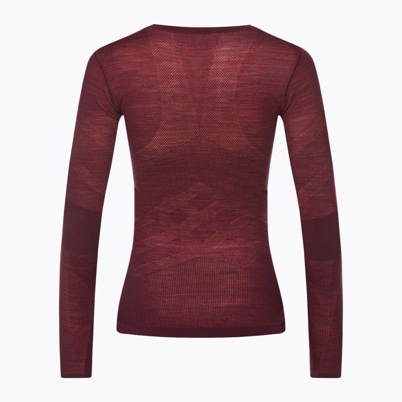 Maglia termica da donna Smartwool Intraknit Merino 200 Crew black cherry 2