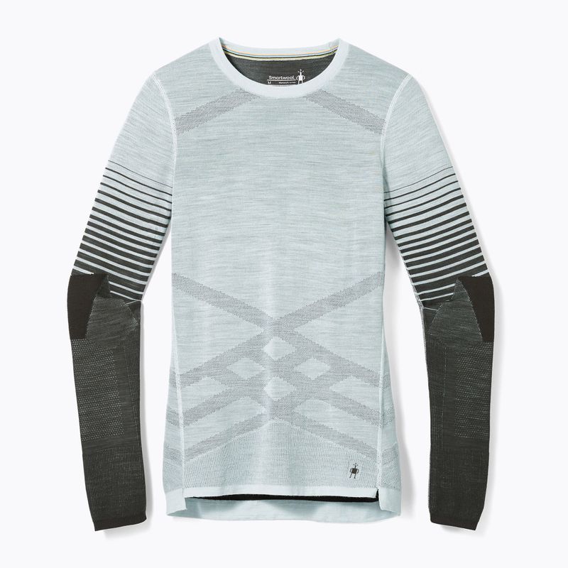Maglia termica da donna Smartwool Intraknit Thermal Merino Base Layer Pattern Crew aqua