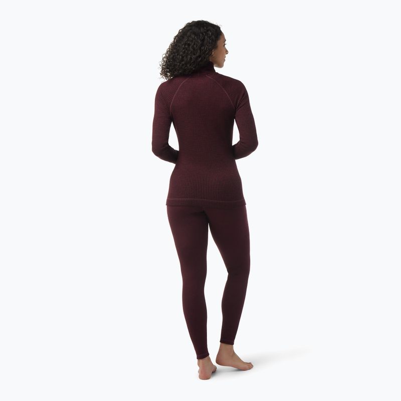 Maglia termica da donna Smartwool Thermal Merino Rib Turtleneck black cherry heather 6