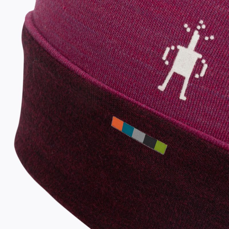 Smartwool Thermal Merino Reversible Cuffed berretto invernale festivo fucsia erica 3